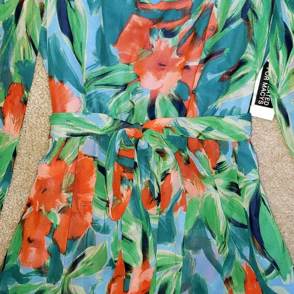 INC INTERNATIONAL CONCEPTS HAWAIIAN TROPICAL PRINT CHIFFON BOHO MAXI DRESS 6 - Picture 9 of 15
